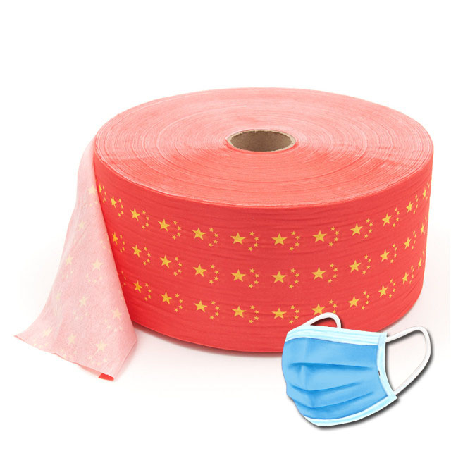 Masque convivial de la peau personnalisé Rouleau de tissu non tissé pour l'hôpital