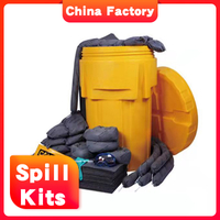 Kit universel de déversement de 5 gallons à grande absorption d'huile sur les fuites de déversement de banc de laboratoire