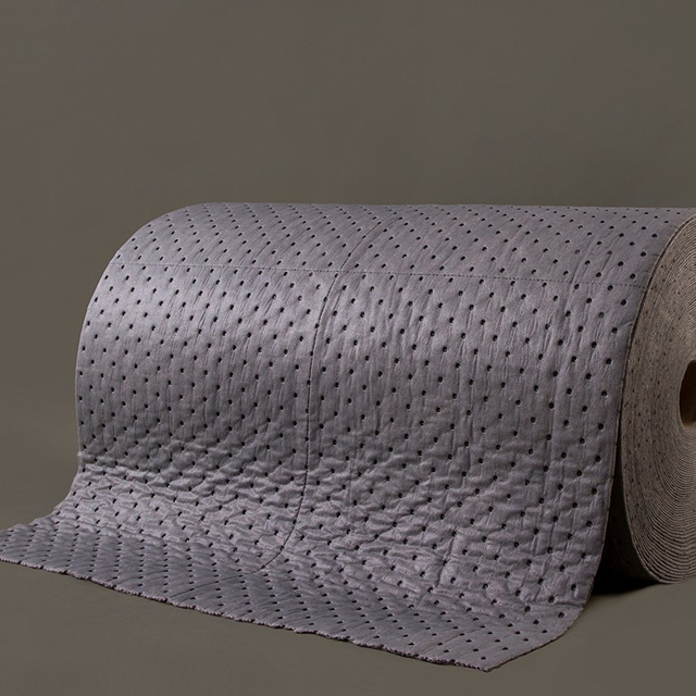 Petit pain absorbant universel anti-fuite qui respecte l'environnement pour nettoyer le déversement d'acide chlorhydrique