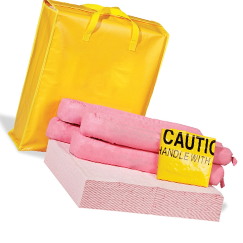 Kits de déversement de produits chimiques roses de 50 L