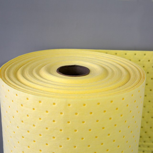 Rouleau absorbant chimique en tissu de laboratoire économique