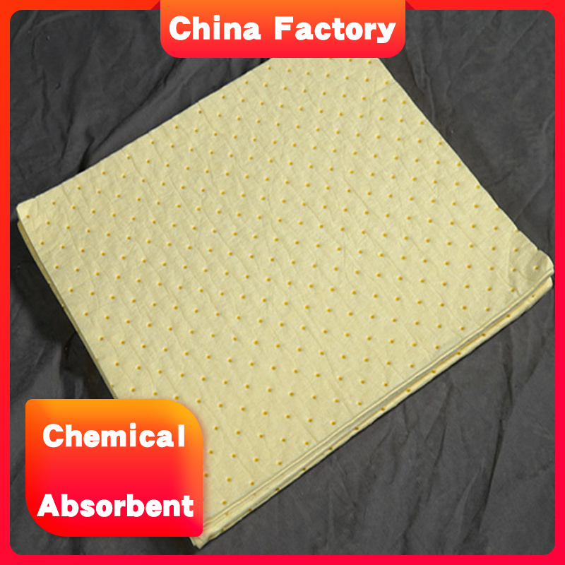 Tampon absorbant sûr et pratique pour les matières dangereuses à l'acide fort dans un déversement de laboratoire