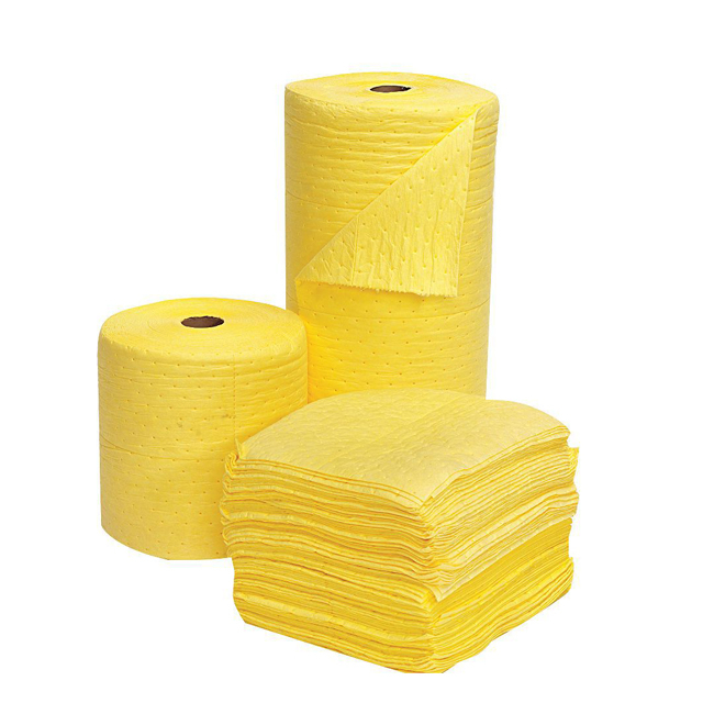 Tampons absorbants chimiques jaunes d'usine chimique super absorbante