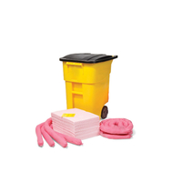 Kits de déversement de produits chimiques roses de 240 L